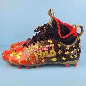 Under Armour Football Cleats Mens Size 12.5 Spotlight MC Jackpot Red 3025121-600